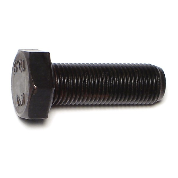 Midwest Fastener Class 10.9, M12-1.25 Hex Head Cap Screw, Plain Steel, 35 mm L, 4 PK 73922